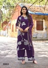 Natasha By Mittoo Rayon Printed Kurti With Bottom Dupatta
